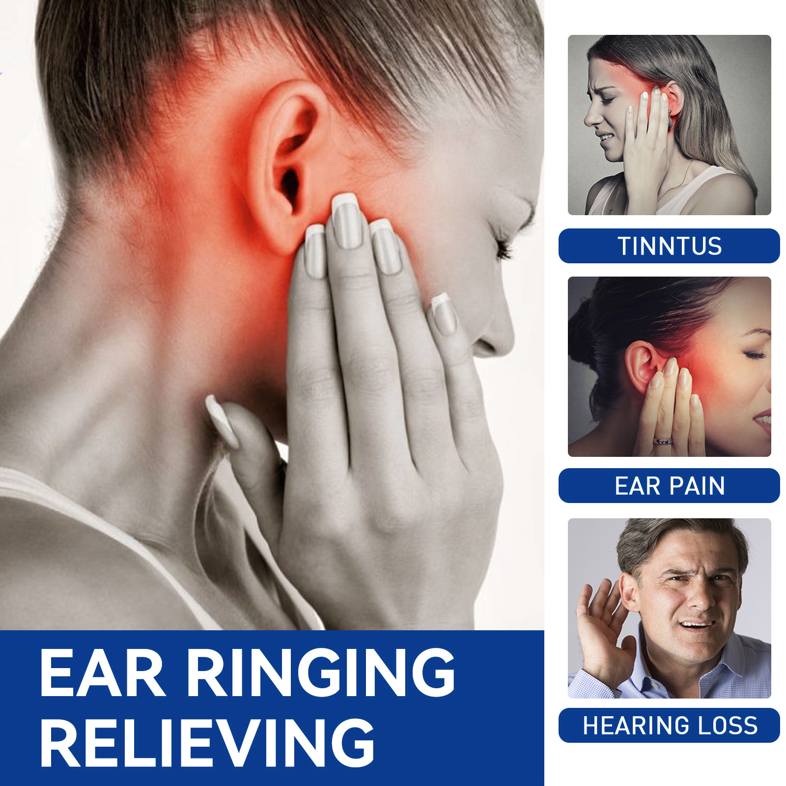 Tinnitus Relief Spray, Gentle Formula for Easing Ear Ringing & Reducing ...