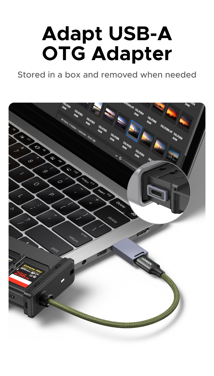 UGREEN USB-A+USB-C to 2*SD+1*TF Card Reader with SIM Ejector Tool USB 3 ...