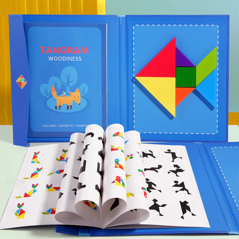 NIKO Magnetic Geometric Tangram Early Educational Toys Jigsaw Puzzle ...