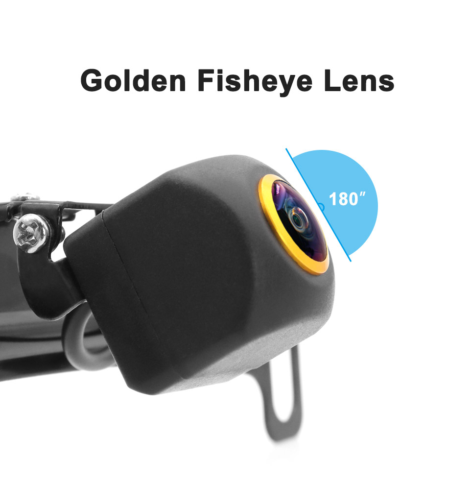 License Plate Backup Camera AHD 1080P Metal 180 Degree Wide-angle ...