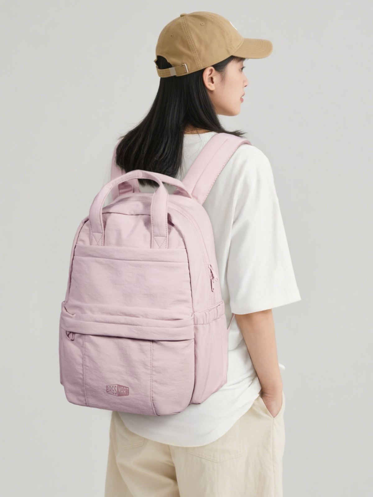 BAGSMAT Casual Backpack 14 inch Laptop Bag Lightweight School Backpack ...
