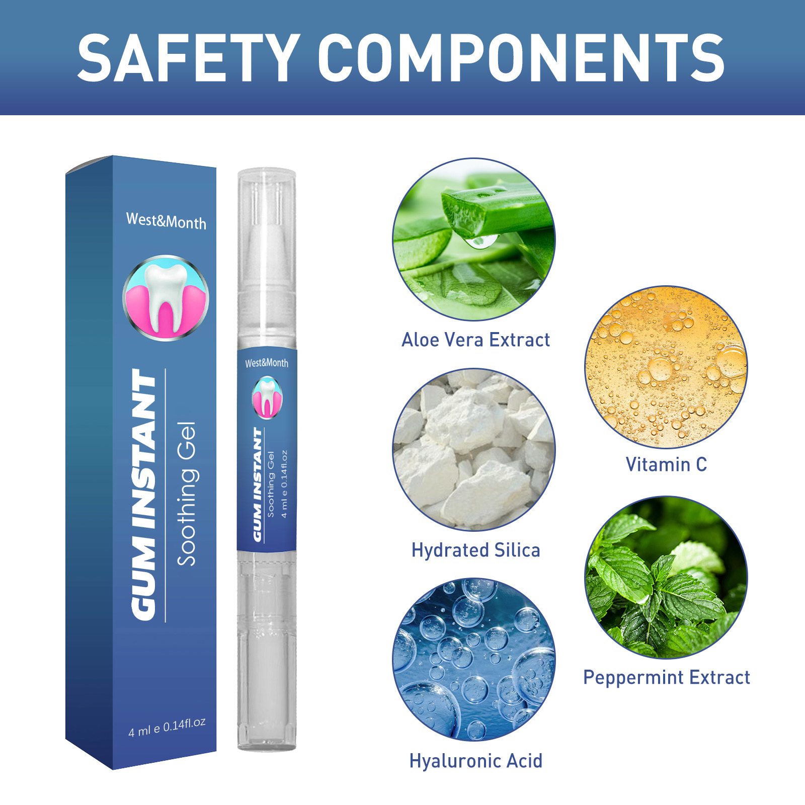 Gum Instant Soothing Gel Receding Gums Inflammation Gingival Care Gel ...