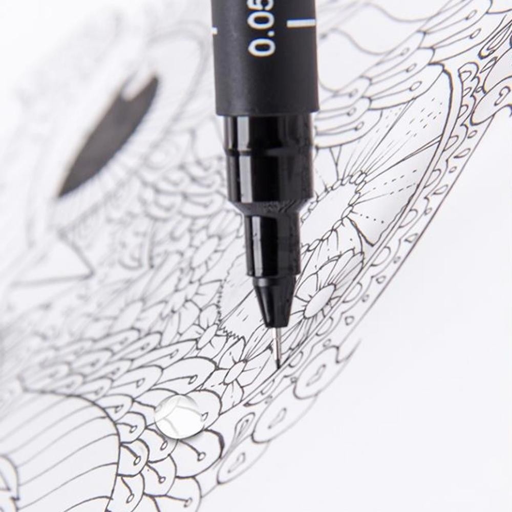 UNI PIN Fineliner Drawing Pen Black 0.05mm–0.8mm Fine Tip for Detailed ...