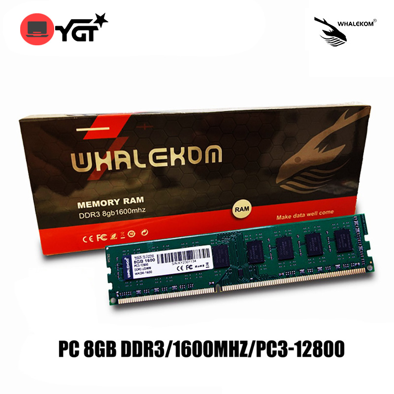 Whalekom Memory DDR4/DDR3 8GB/16GB 1600MHZ 2666MHZ 3200MHZ Memory RAM ...