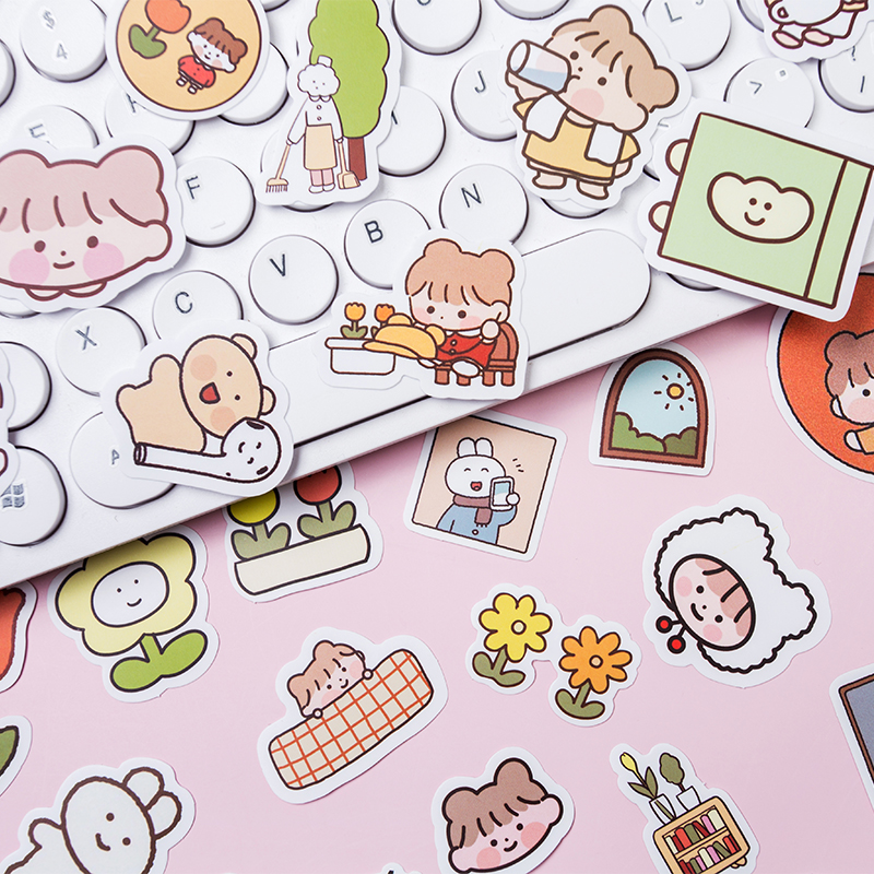 100pcs Cute Fommy Girl Stickers Diy Computer Washi Scrapbooking ...