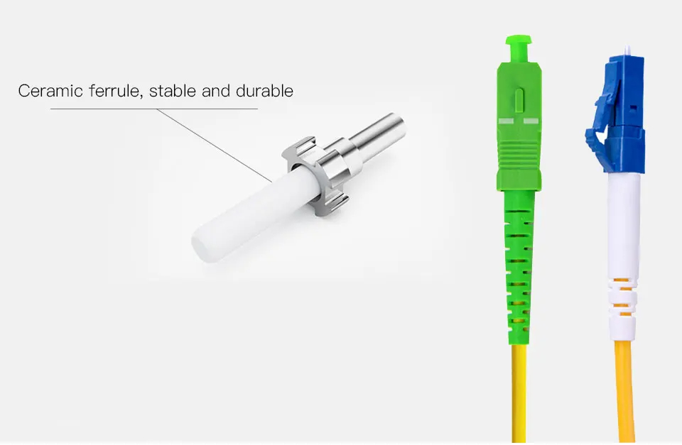 ONTi Simplex Single Mode SC/APC-LC/UPC Fiber Optic Jumper 1m/3m/5m/10m ...