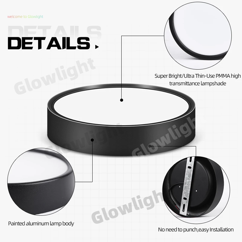 LED Pin Light Surface Mounted Ceiling Light Round Downlights Spot ...