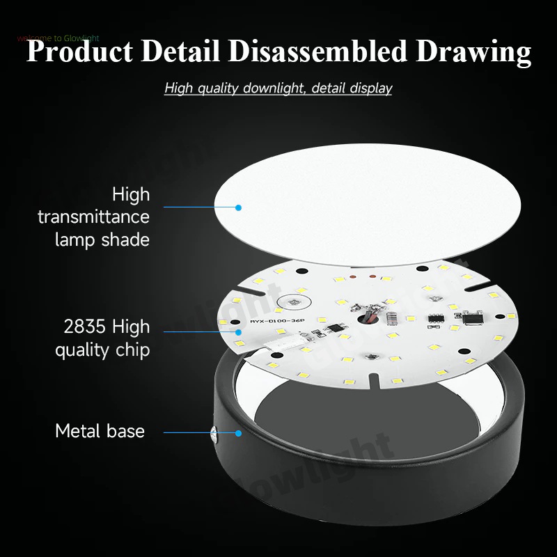 LED Pin Light Surface Mounted Ceiling Light Round Downlights Spot ...
