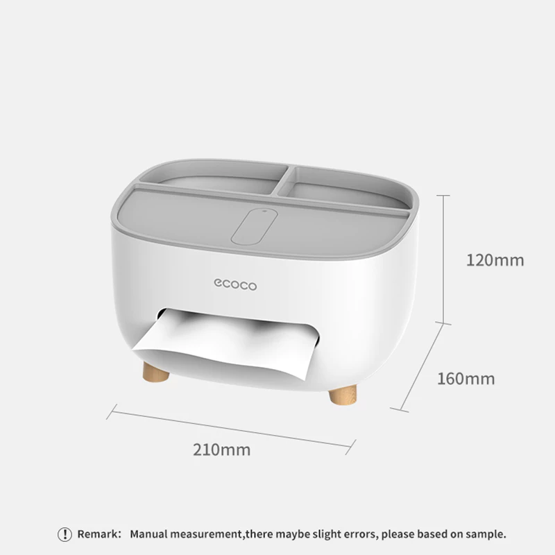 1CHOISE Tissue Storage Box with Phone Holder Tissue Dispenser Remote ...