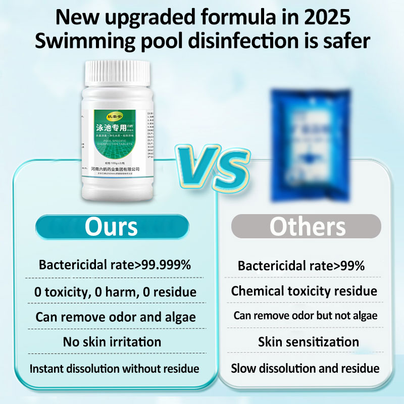 Sterilization rate 99.99% chlorine for water bath 1 bottle 100 tablets ...