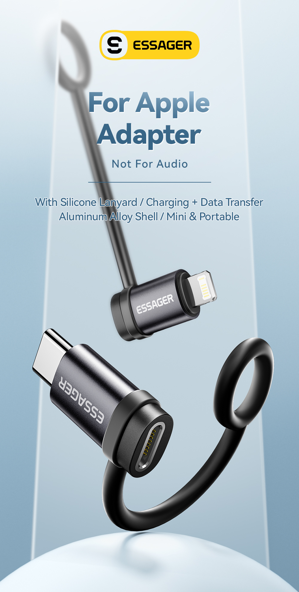 Essager IOS To USB C Adapter 3A Fast Charging OTG for iPhone Pro Type C ...