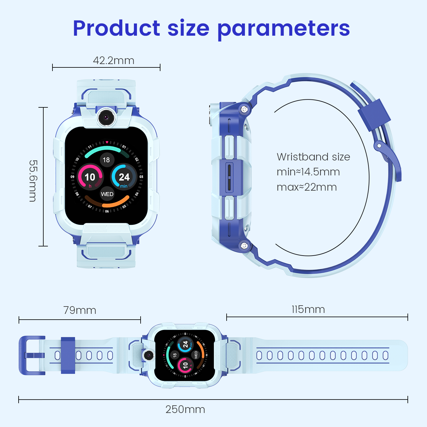 Kids 4G Smart Watch SOS GPS Location Sim Card Call Child SmartWatch ...
