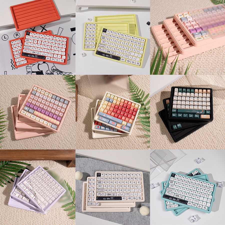 Mechanical Keyboard Keycap Storage Box | Plastic Dustproof Display Case ...