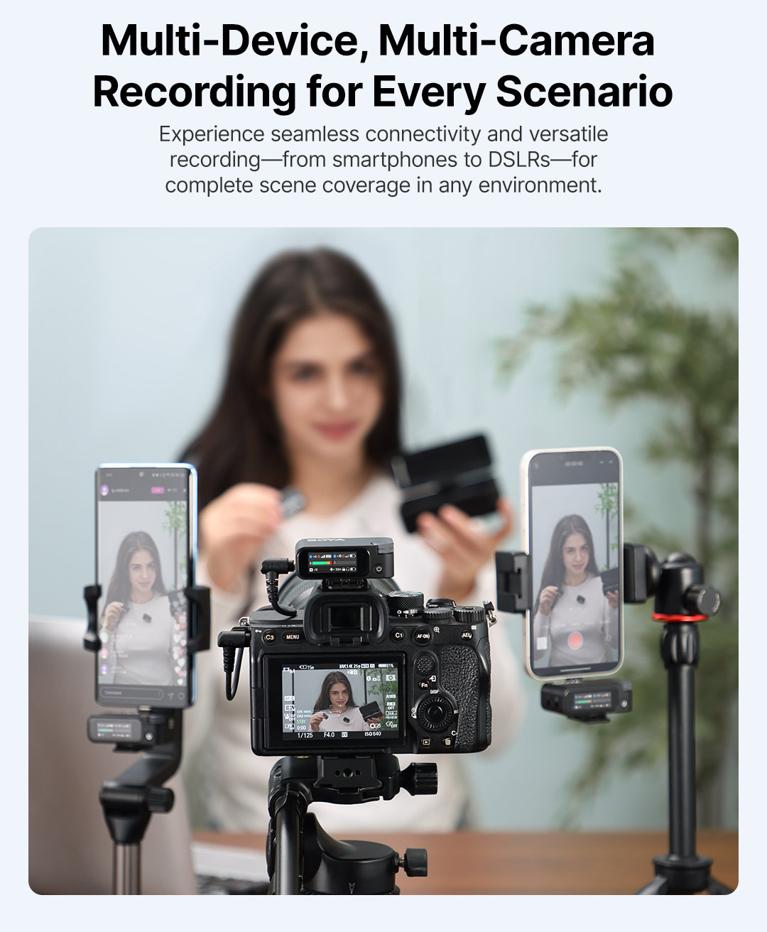 BOYA BOYAMIC 2 Wireless Microphone AI-Powered Recording Noise ...