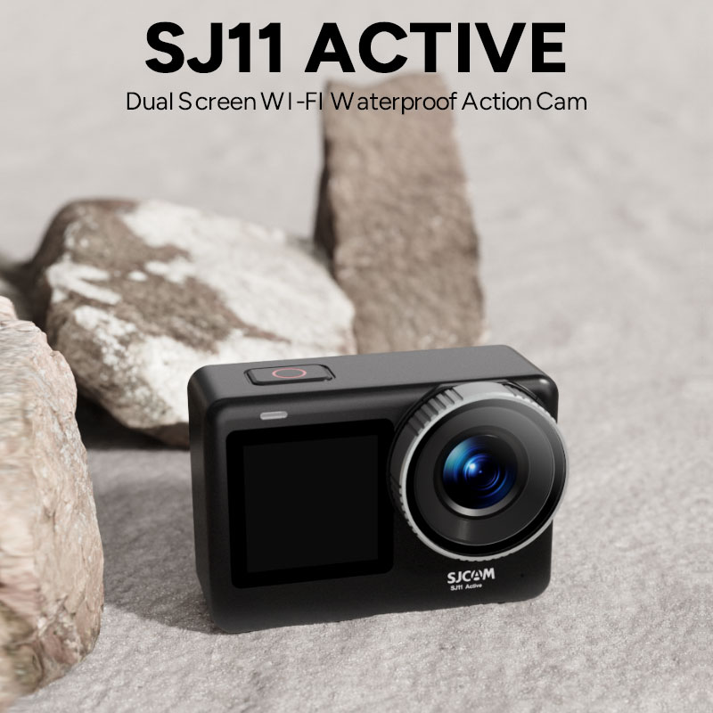 SJCAM SJ11 Action Cam 4K Con Doppio Schermo, WiFi 5G, Stabilizzazione A 6 Assi E Impermeabile Fino A 5M – Include Scheda 32GB