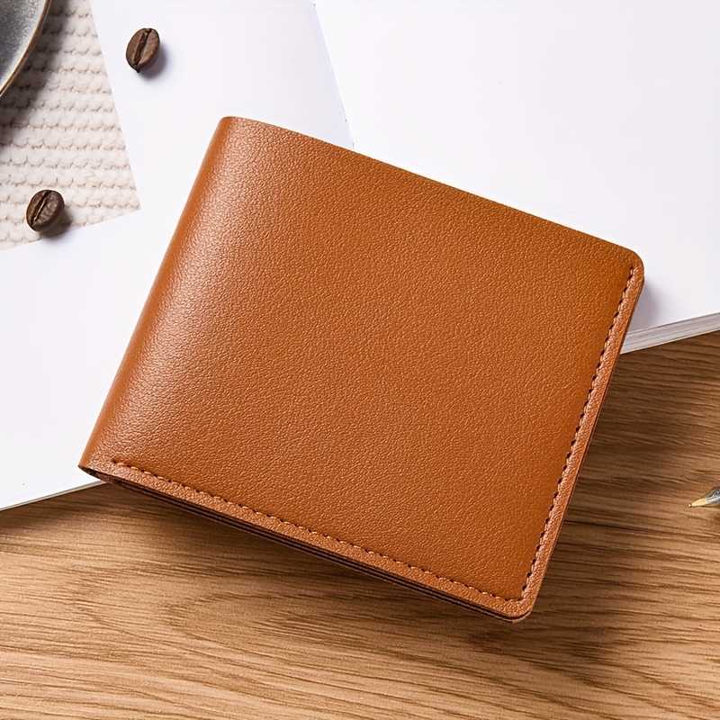 Men's PU Leather Wallet Lightweight- Multiple Card Slots for License ...