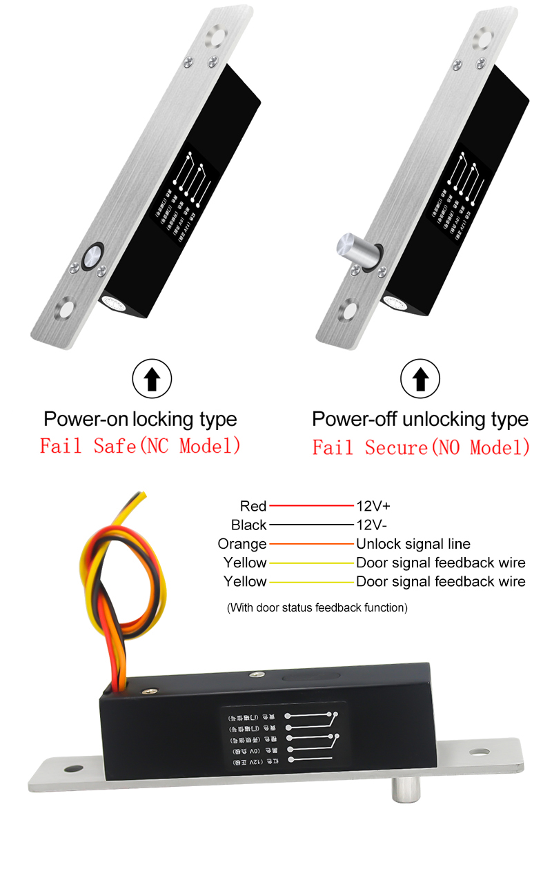 Electric Drop Bolt Lock Convenience Security Electromagnetic Boltlock ...