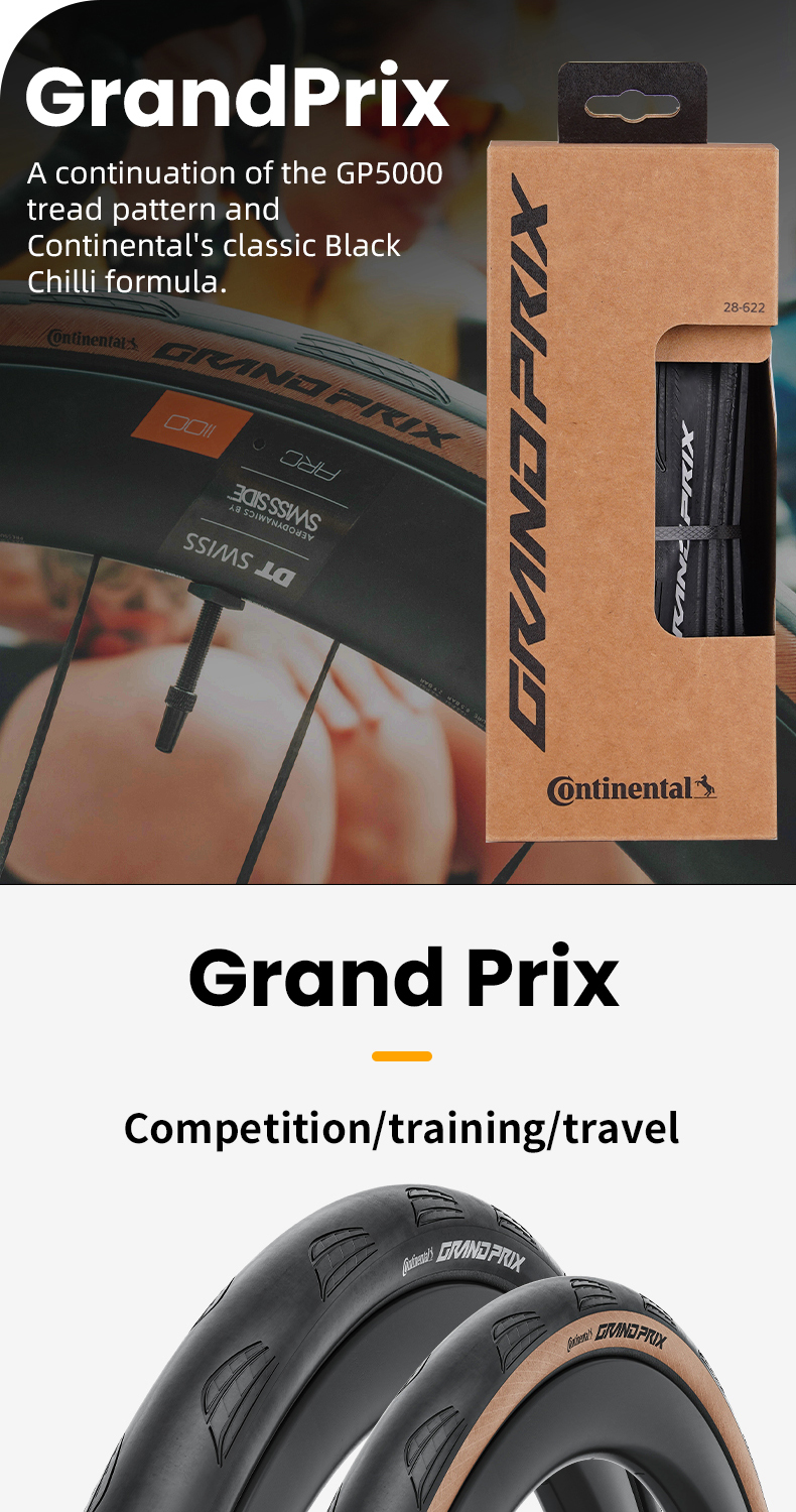 Continental Grand Prix GT Reifen – 700x28C, Black Chili, Faltreifen Für Rennrad