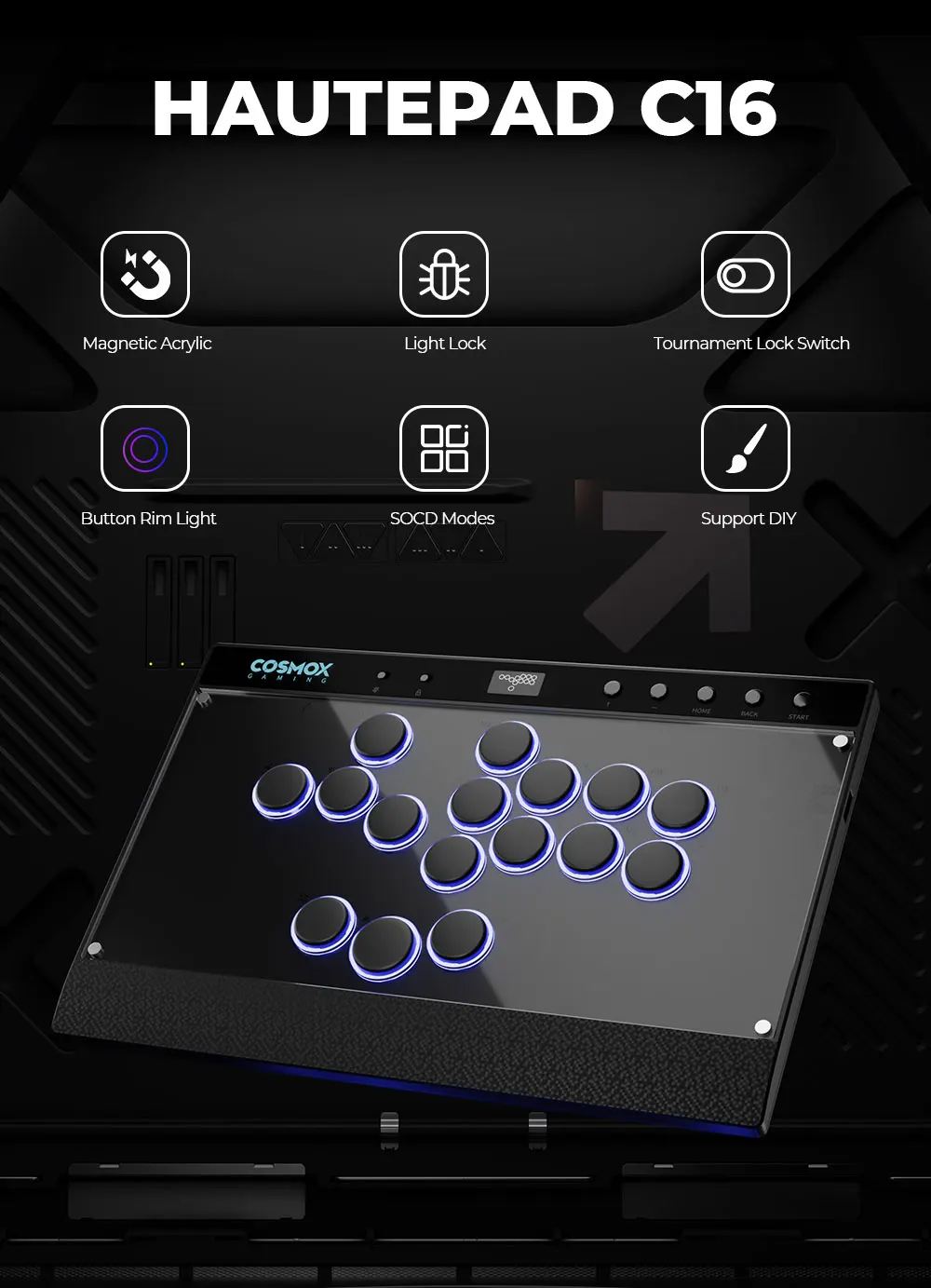 Haute42-COSMOX C16 Leverless Controller Magnetic Acrylic Easy To Change ...