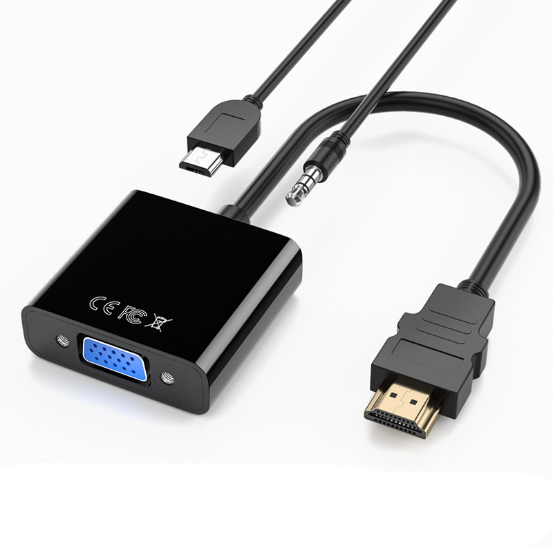 HDMI to VGA Cable Converter HD HDMI-compatible to VGA Female Adapter ...