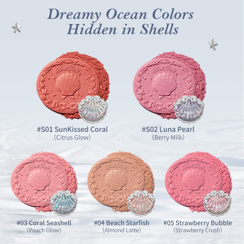 Flower Knows Shells Jewel Collection Silk Satin Blush 5g | Shopee ...