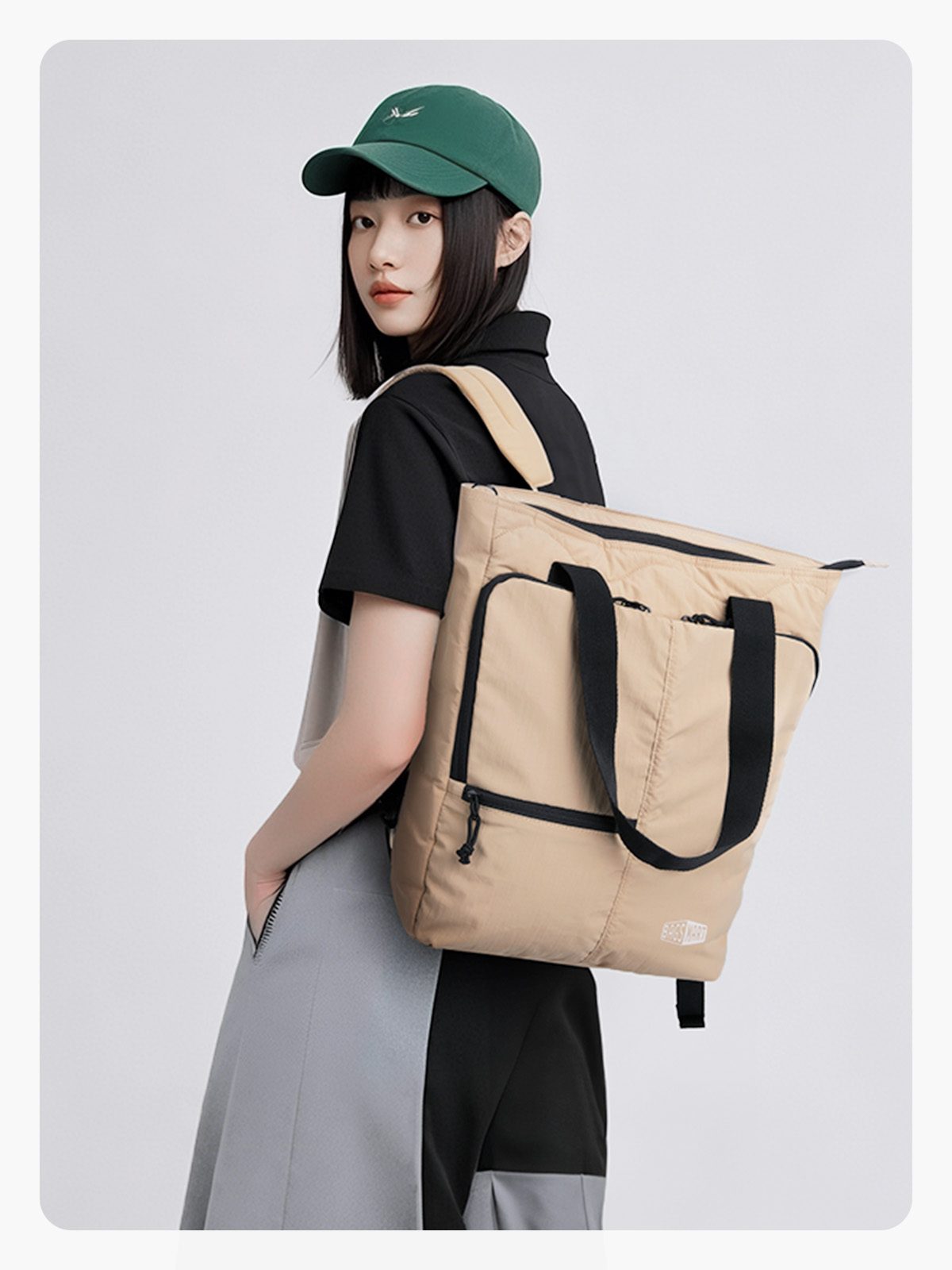 BAGSMART Convertible Tote Backpack Fits 15.6