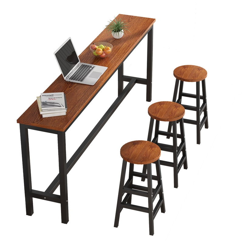 EXINHOME Set with chair Simple bar table 1table+2chair home kitchen ...