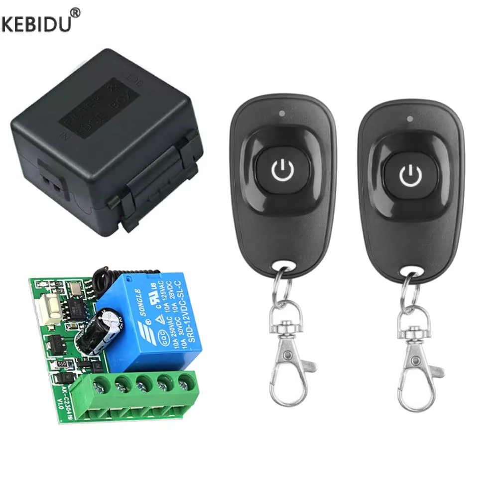 3PCS Set 433Mhz Universal Wireless Remote Control Switch DC 12V 1CH ...