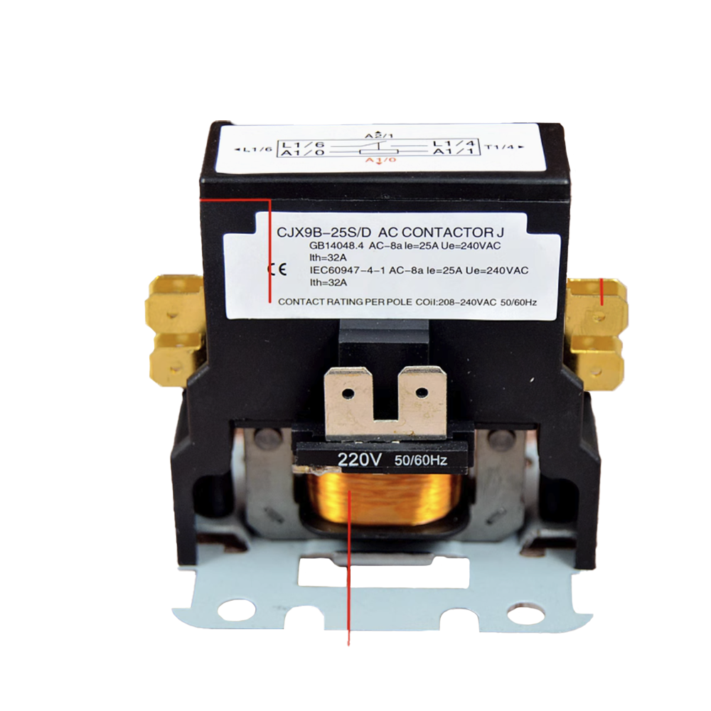 NEW Air conditioner outdoor contactor 25A 30A relay AC 3P Refrigerator ...