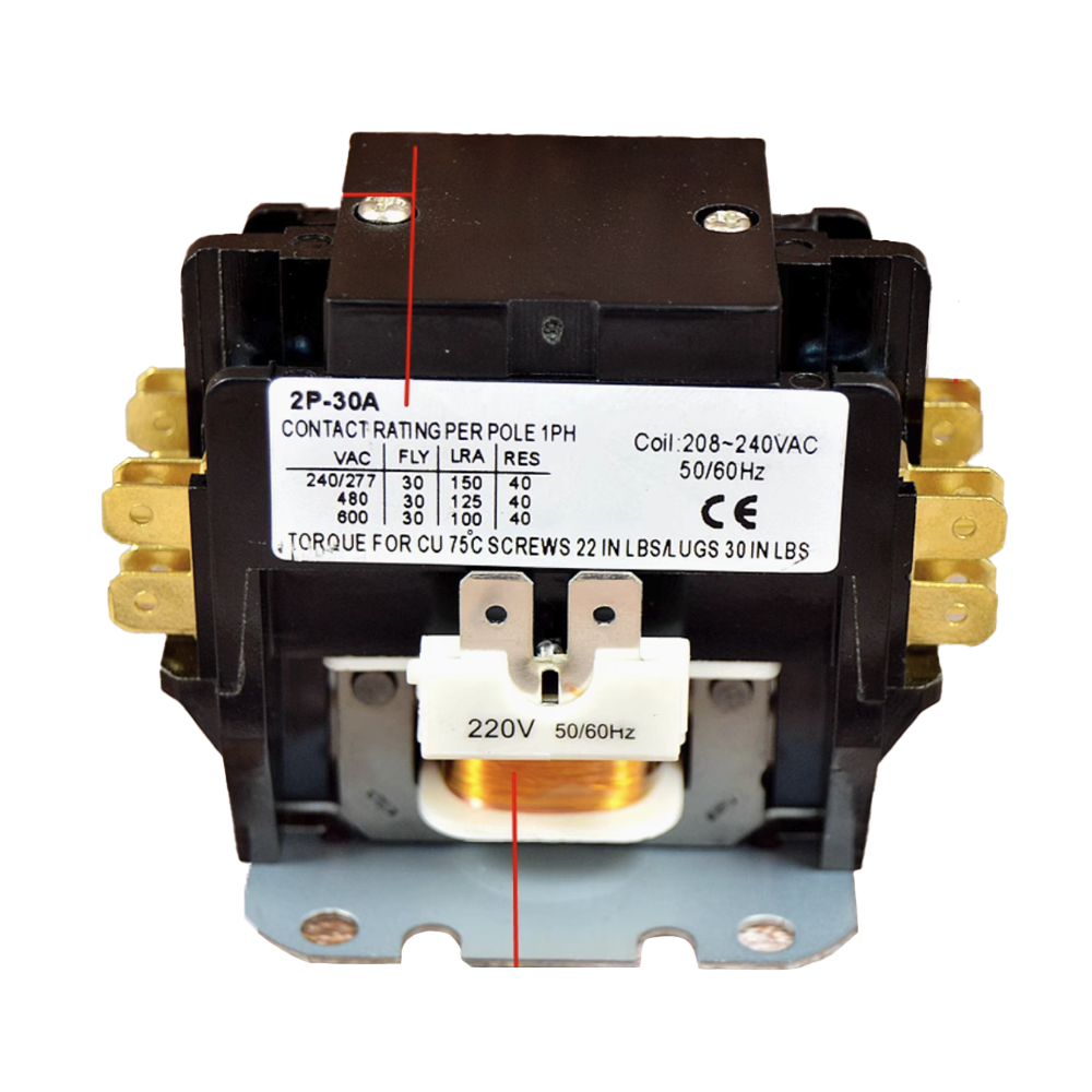 NEW Air conditioner outdoor contactor 25A 30A relay AC 3P Refrigerator ...