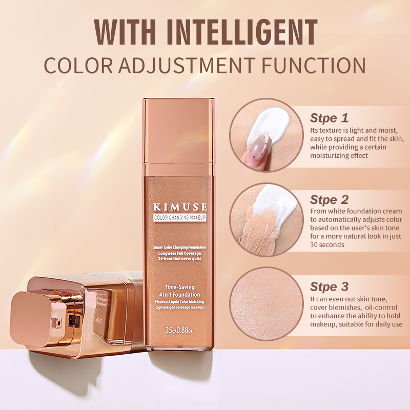 KIMUSE Smart Color Changing Foundation Makeup 24H Long-lasting ...