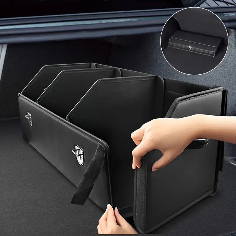 Car Supplies, Trunk, Storage Box, Car Solid Color Buckle Storage Box ...