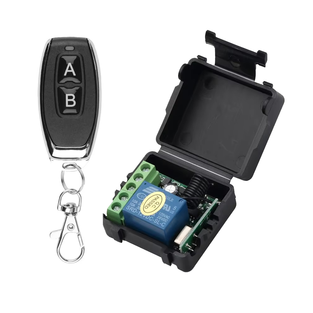 433Mhz Wireless Switch DC 12V RF Relay Receiver Transmitter for Door ...
