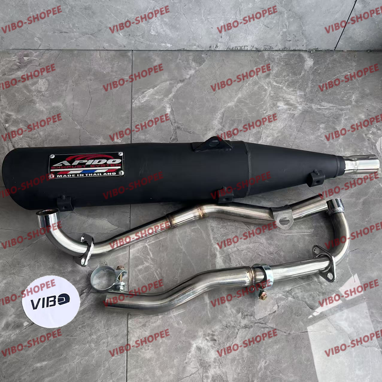 Apido Pipe Wave 100 Muffler 1 Set V4 For Honda Wave 100/smash115 ...