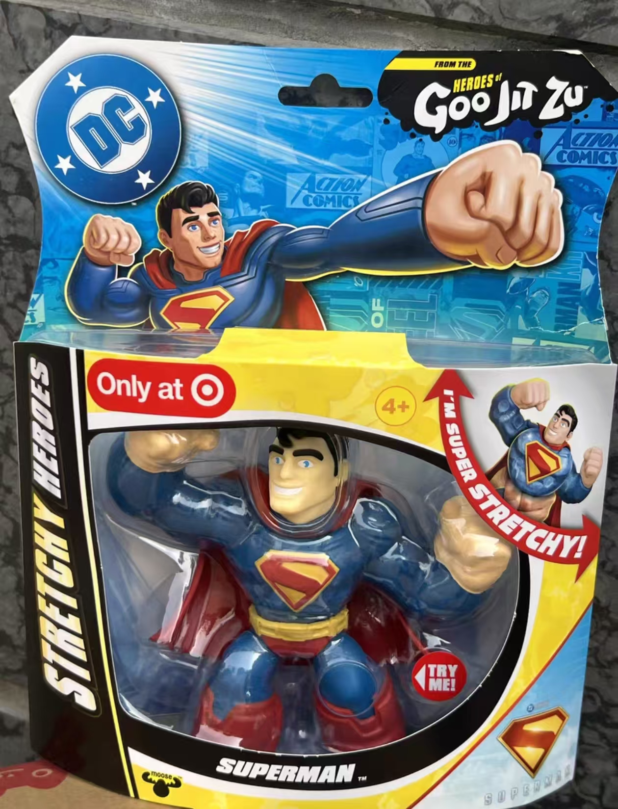 Heroes Of Goo Jit Zu DC Kryptonian Steel Superman - Figura Squishy Elastica 3x - 6