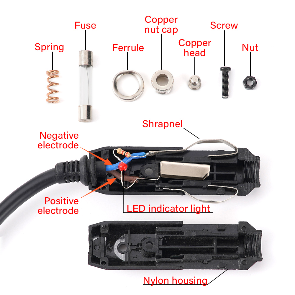 12V 24V Auto 20A Male Car Cigarette Lighter LED Socket Plug Connector ...