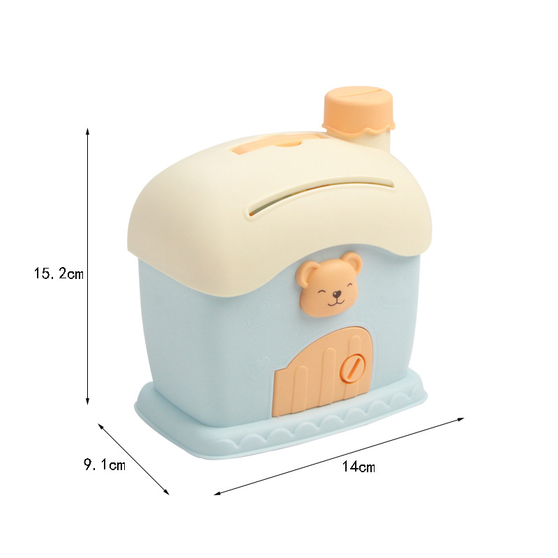 DIY Cute House Piggy Bank Storage Box Kids Toys Coin Banks Save Money ...