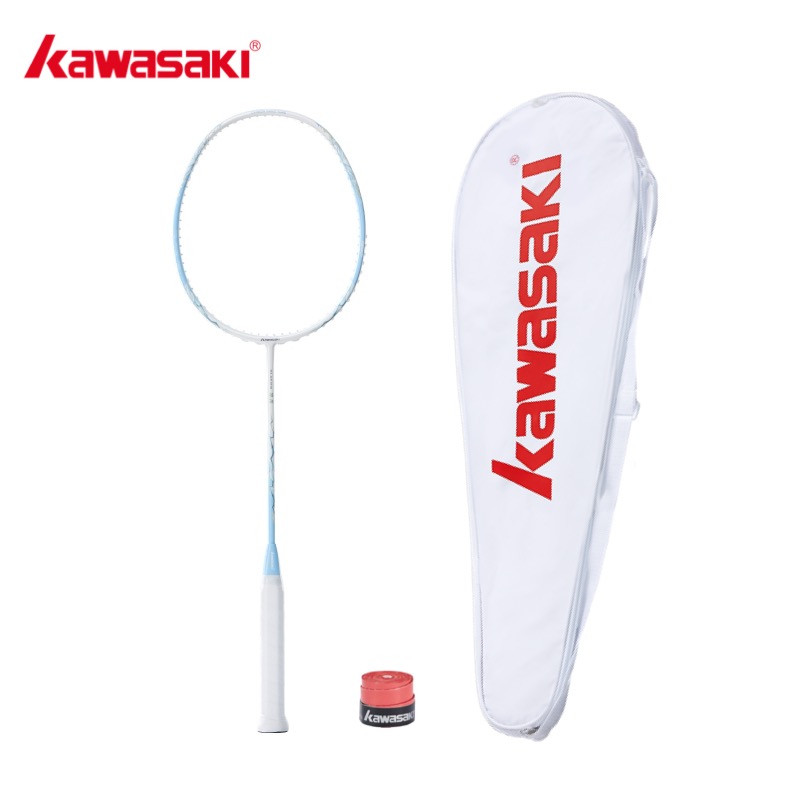 Kawasaki Full Carbon Fiber Badminton Racket GLACIER 5U 18-30LBS ...
