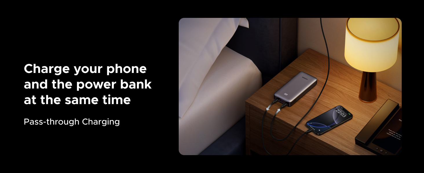 UGREEN Portable Power Bank 20000mAh 30W PD/PPS25W/QC/UFCS/FCP/SCP/AFC ...