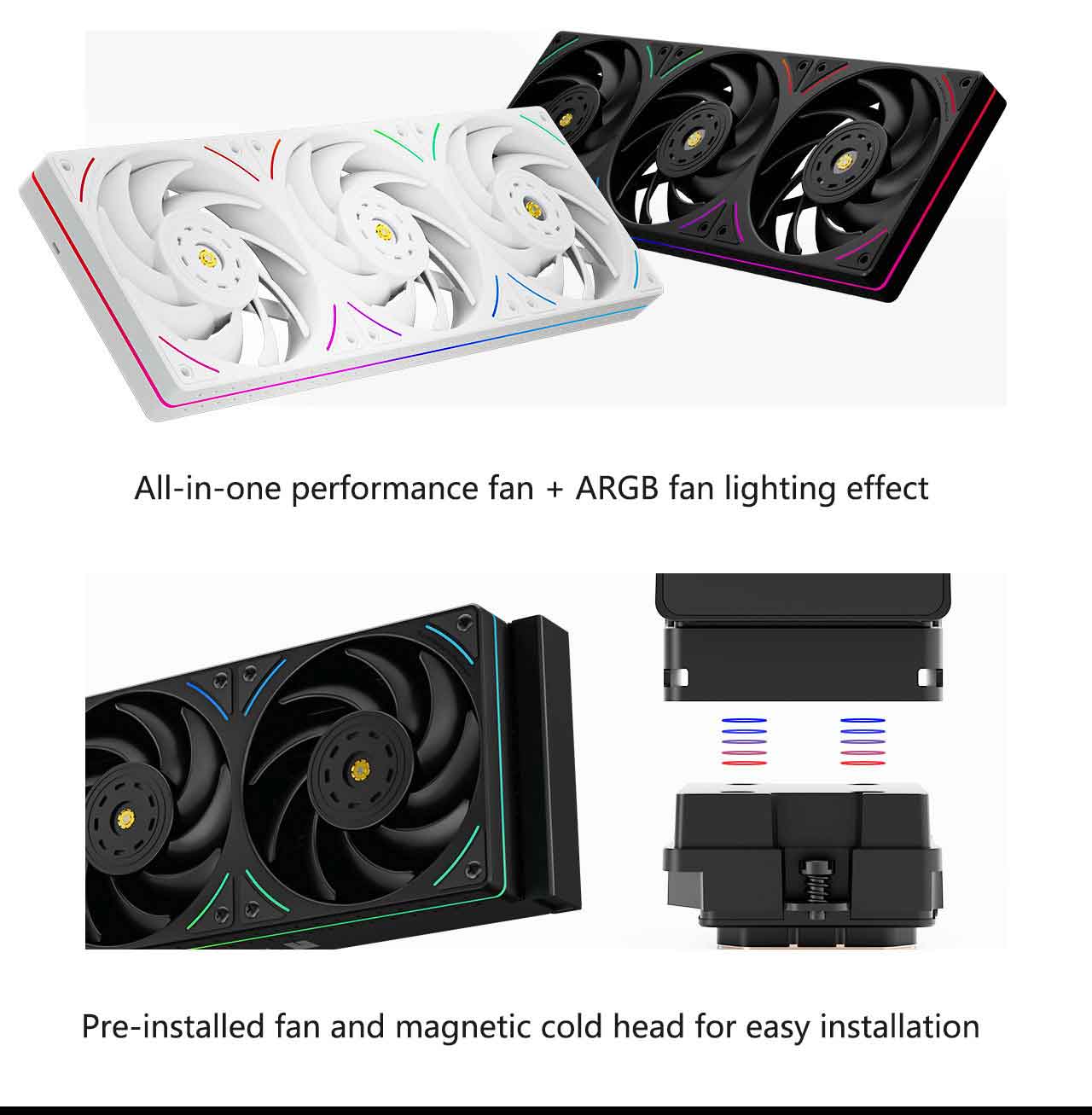 Thermalright WV 360 UB ARGB All-in-one water cold radiator,6.67-inch 3D ...