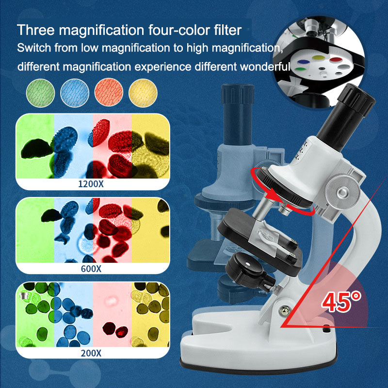 Microscope set toy: 1200X scientific instrument, the darling of ...