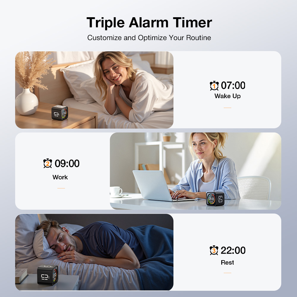 LLANO TK3 Pomodoro Timer Cube | 4-in-1: Countdown, Pomodoro, Alarm ...