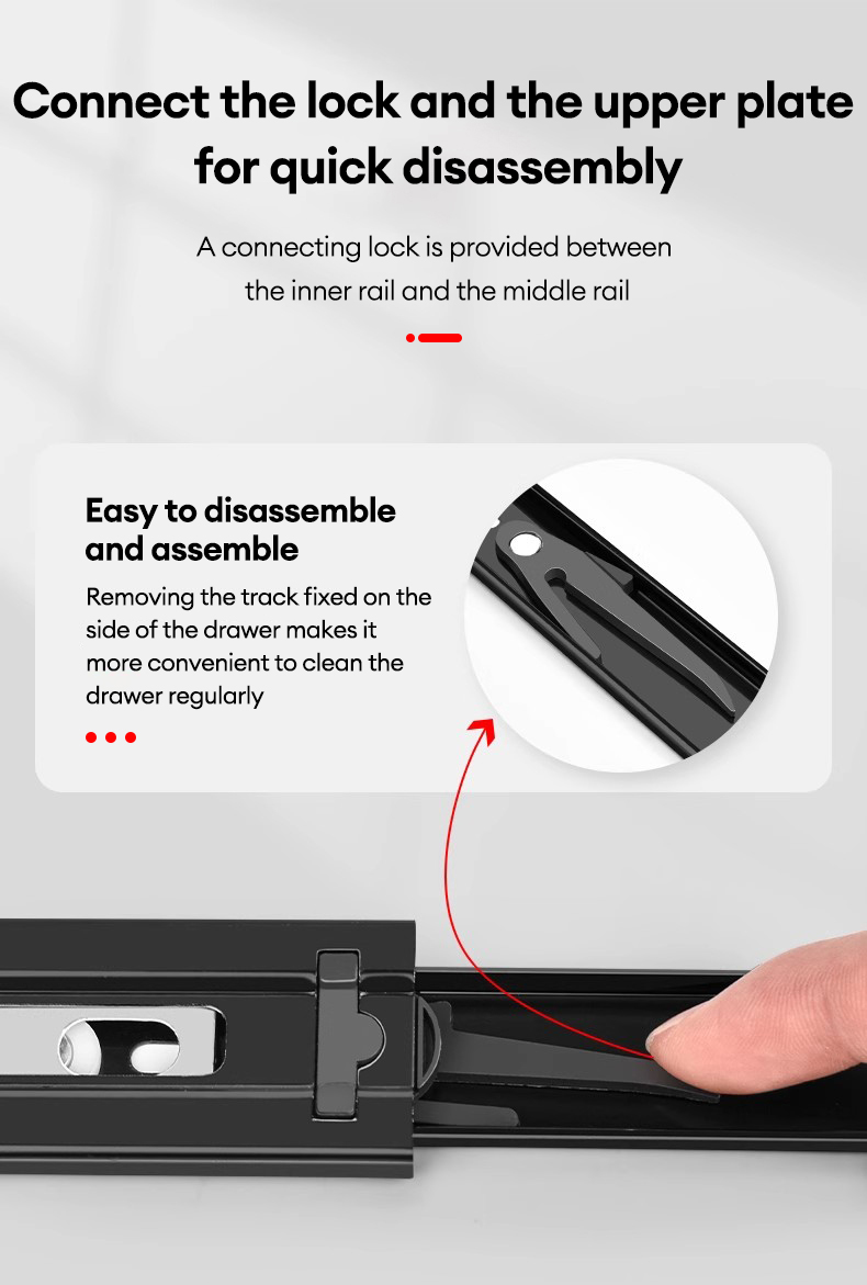 IUGA Drawer Guide Heavy Duty Soft Close Hydraulic Drawer Slider for ...