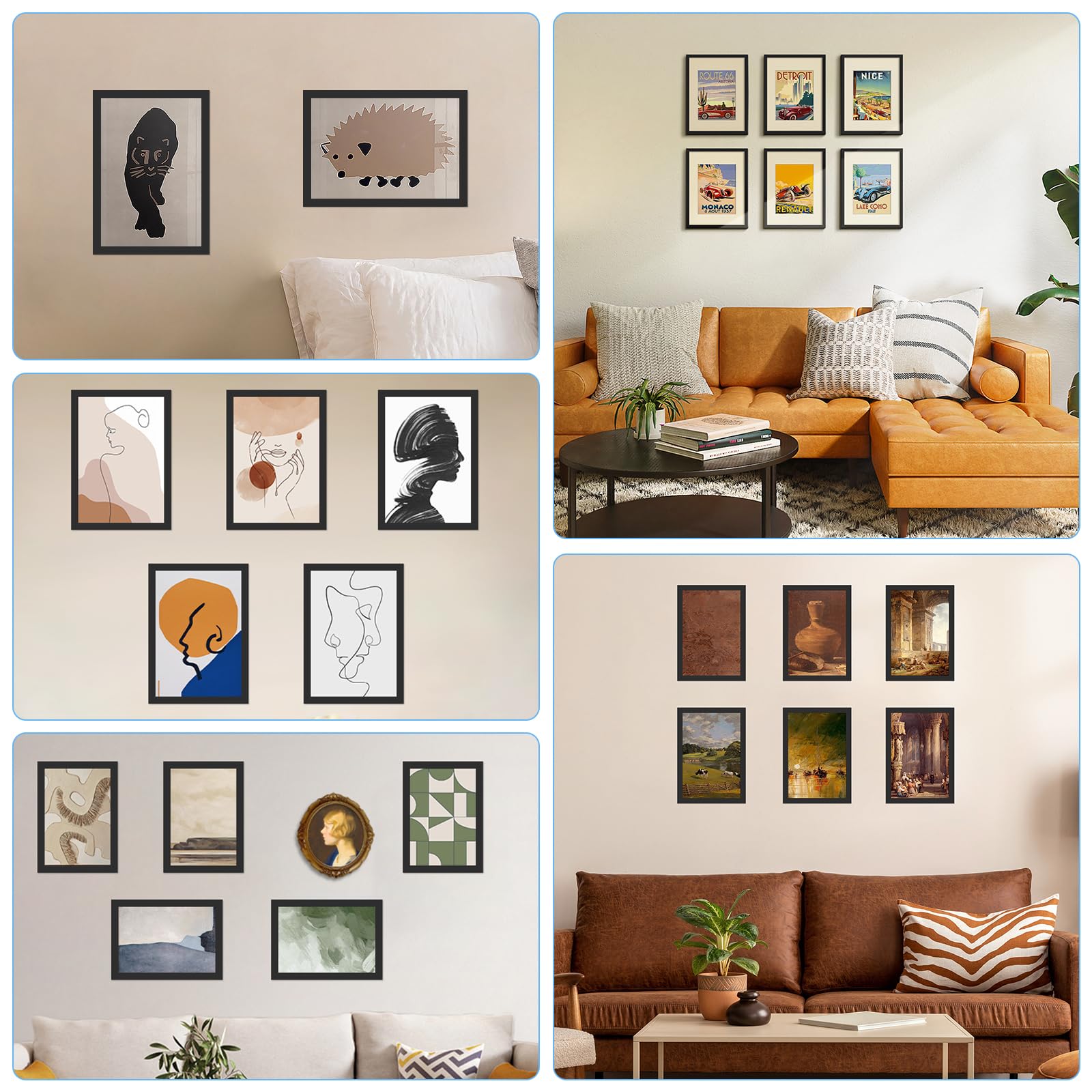 A4/4R/5R/8R Magnetic Picture Frame Photo Frame Wall Decor Design For ...