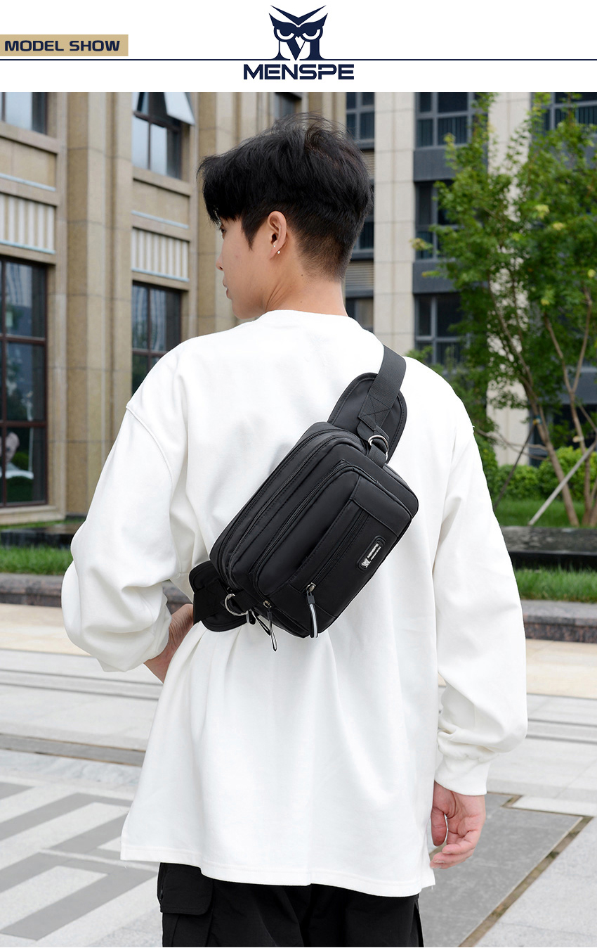 Men S Chest Bag Fashion 2026.MENSPE Men Waist Bag Shoulder Bag Chest Bag Fashion Cross Body Bag ...