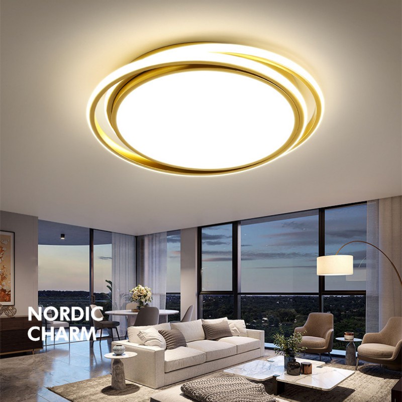 Modern Ceiling Light 3 Color LED Ceiling Lamp For Bedroom Living Room ...