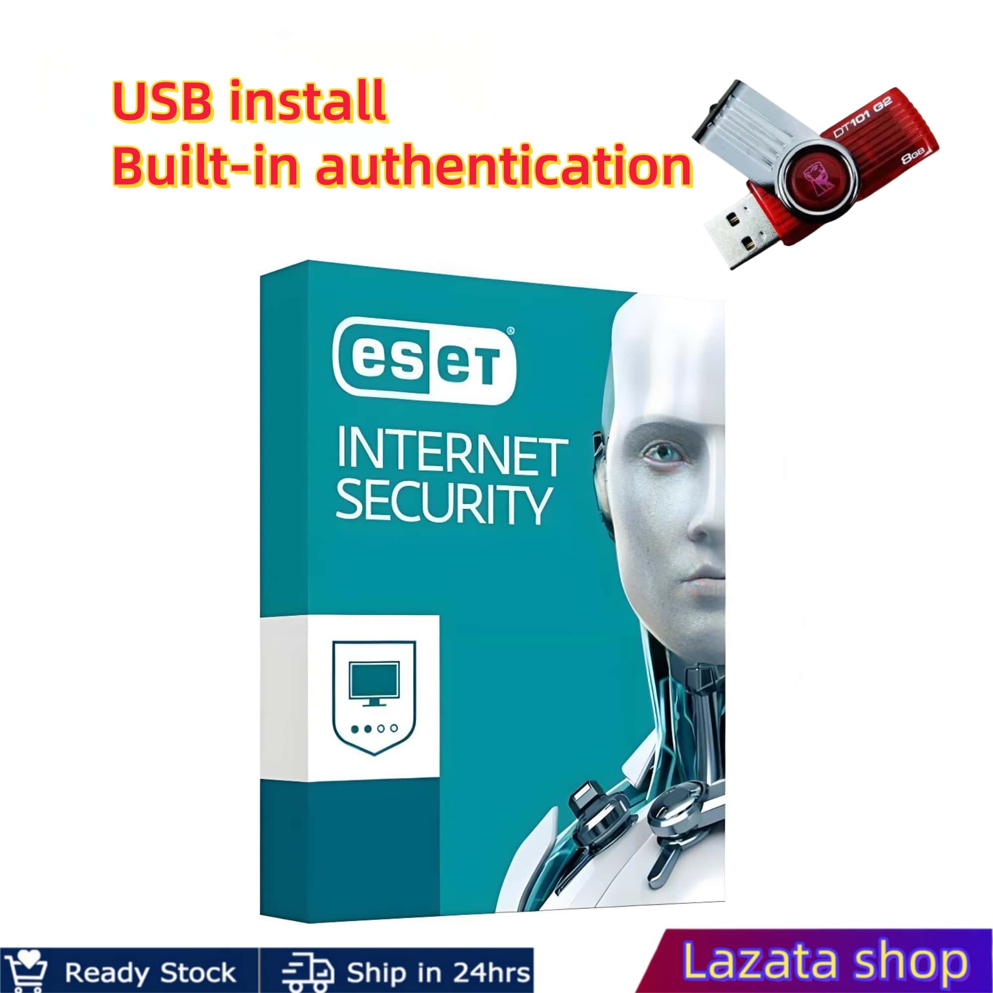 NOD32 ANTIVIRUS AND ESET INTERNET SECURITY LATEST VERSION USB drive ...