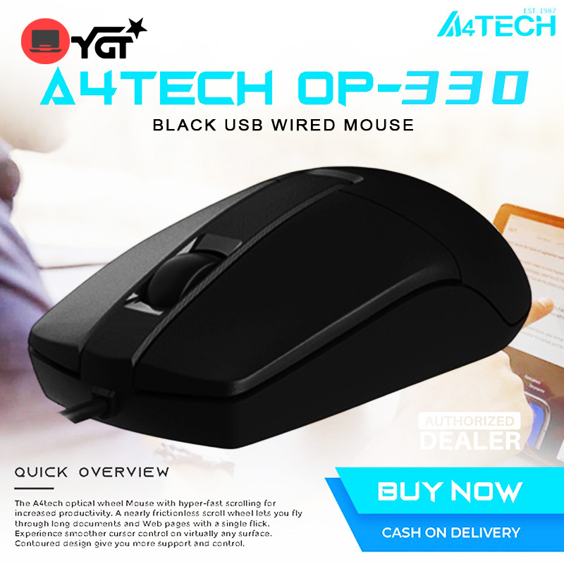 A4TECH Original Wired Mouse 1200 DPI Optical Comfortable And Durable ...