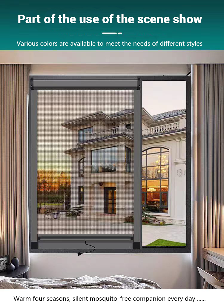Customized size Anti Mosquito Insect Curtains Net Mesh Automatic Window ...