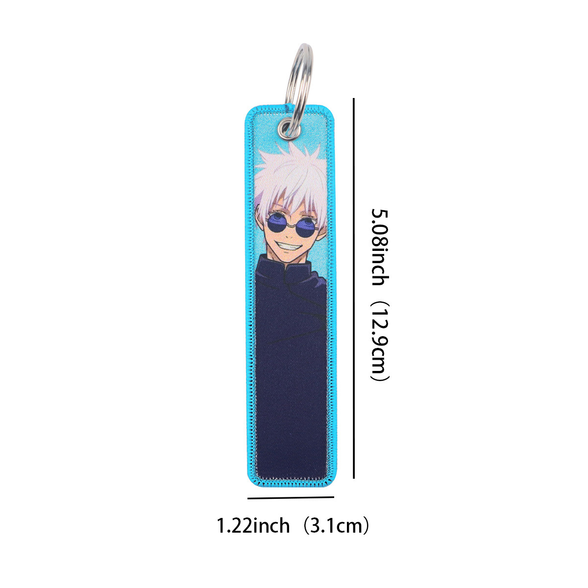 Anime Jujutsu Kaisen Embroidery Key Japanese Manga Satoru Gojo Key Tag ...